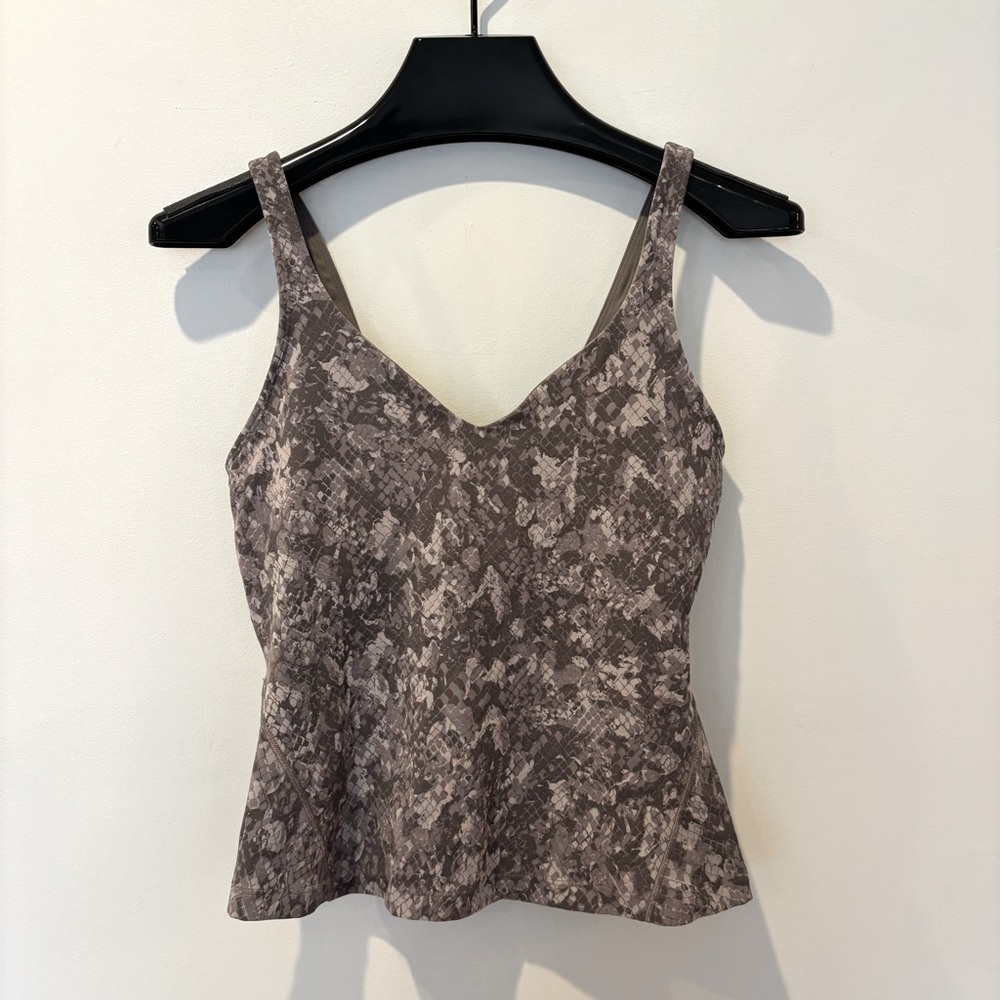 Lululemon Align Waist Length Tank Grey Pattern